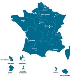 Carte d'implantation de l'AGS