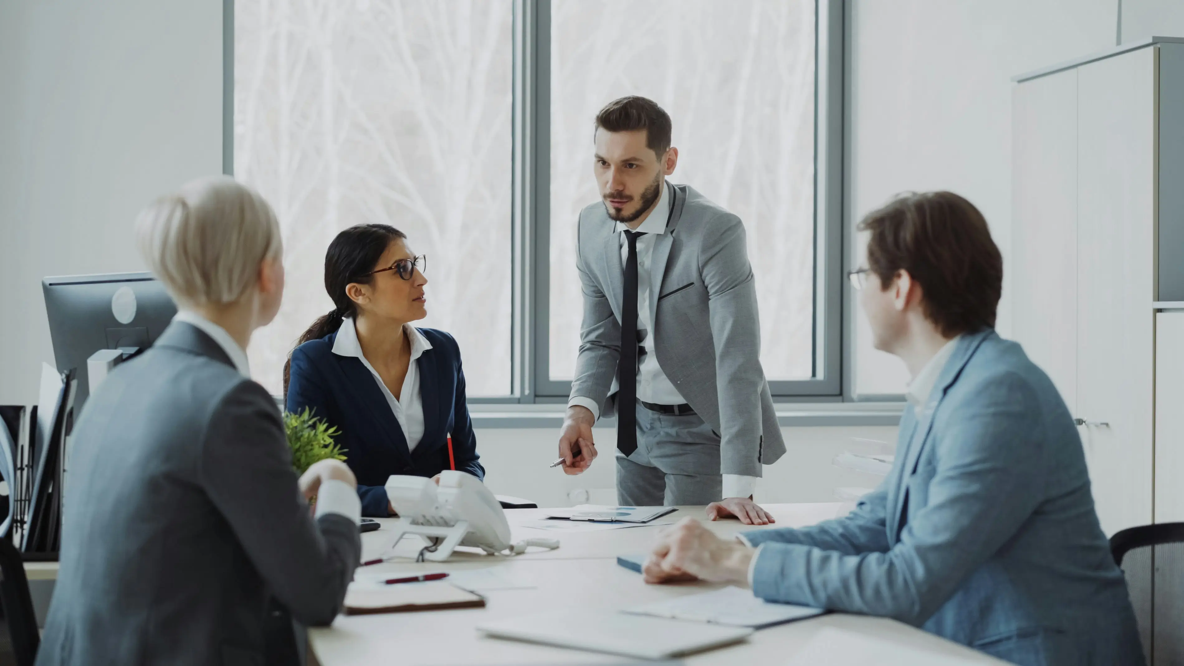 R&eacute;union de travail de collaborateurs en entreprise