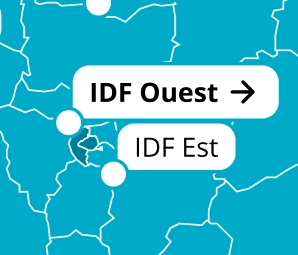 localisation sur carte du centre de Paris ouest et ses d&eacute;partements concern&eacute;s