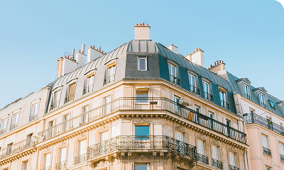 Fa&ccedil;ade d'immeuble parisien